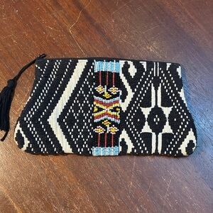 Black and White Patterned Clutch